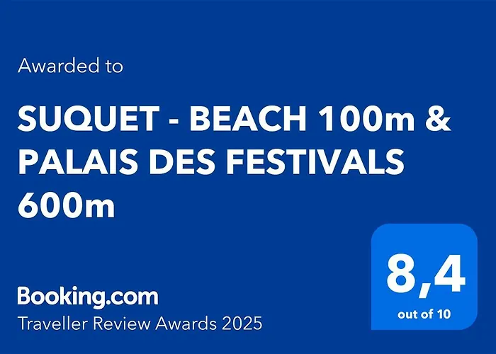 公寓 Suquet - 100m & Palais Des Festivals 600m 戛纳
